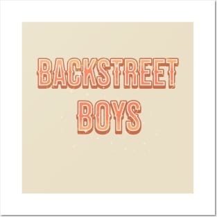 backstreet Text vintage Posters and Art